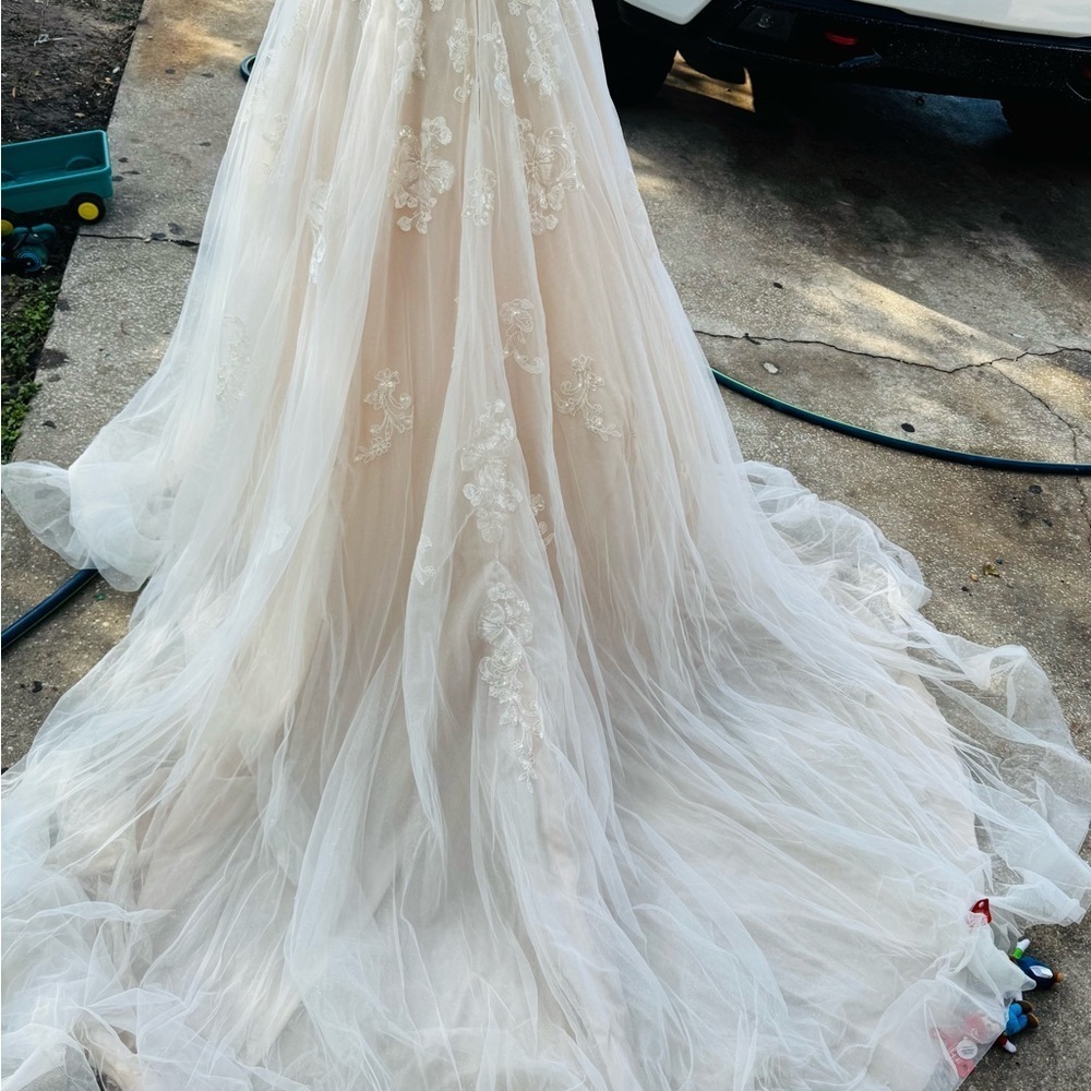 Stella York 6886 Ivory /Moscato size 12 - Picture 8 of 11